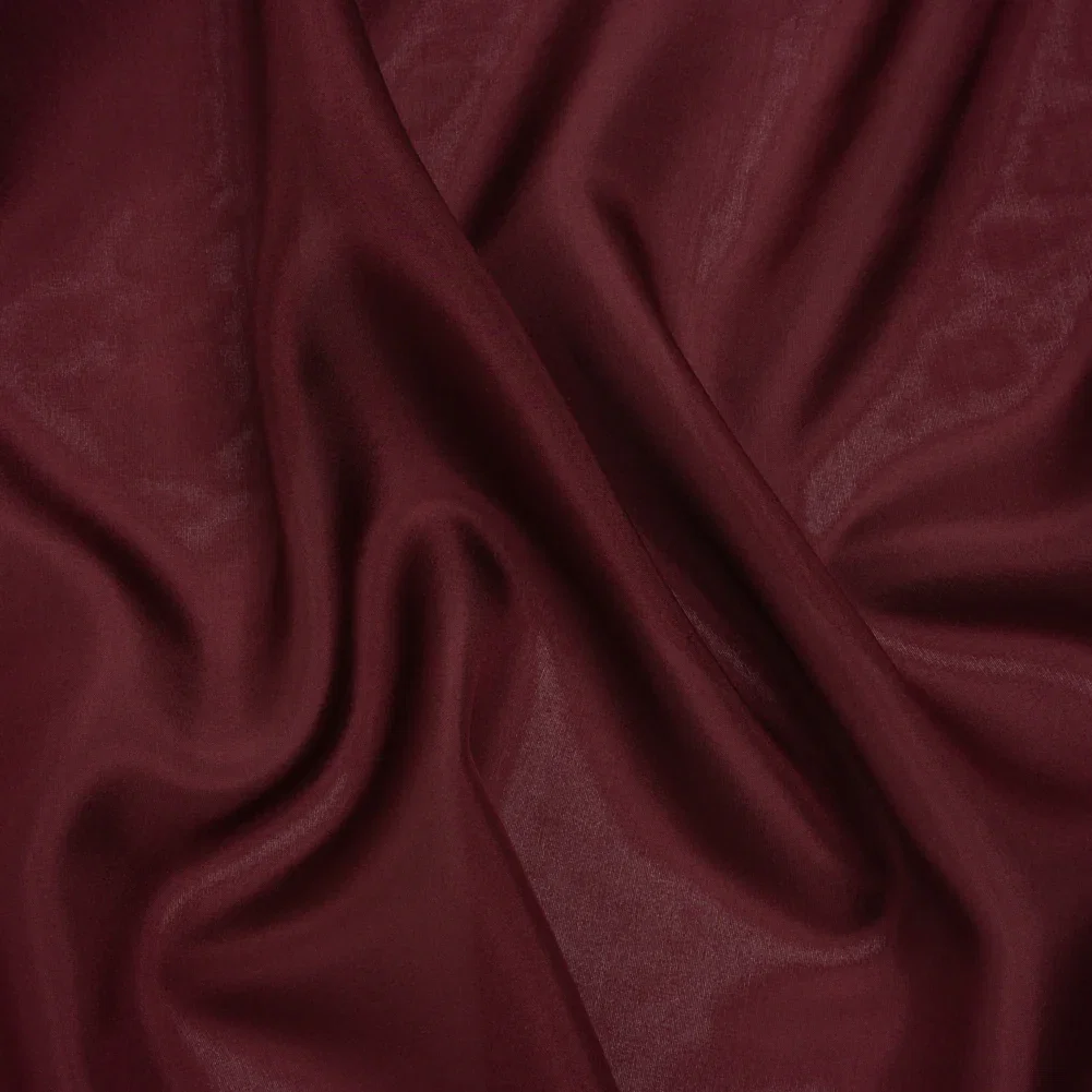 Image of China Silk/Habotai - Wine Red - Famous Australian Designer Deadstock
