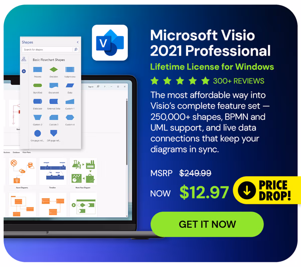 Microsoft Visio 2021 Professional: Lifetime License for Windows