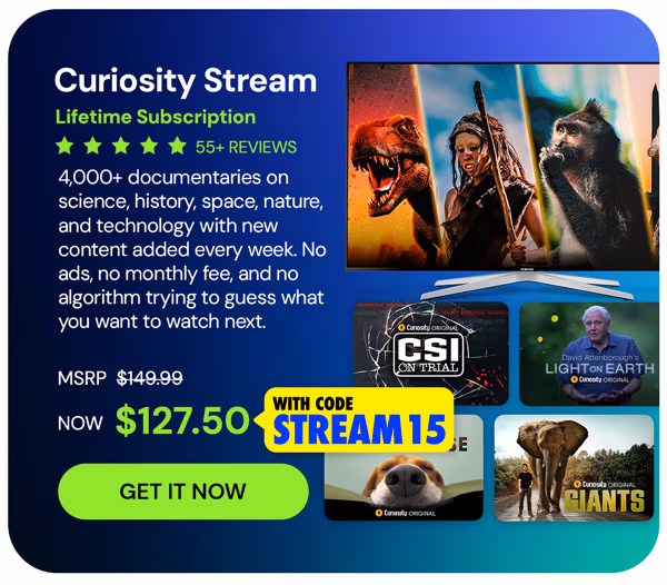 Curiosity Stream Lifetime Subscription