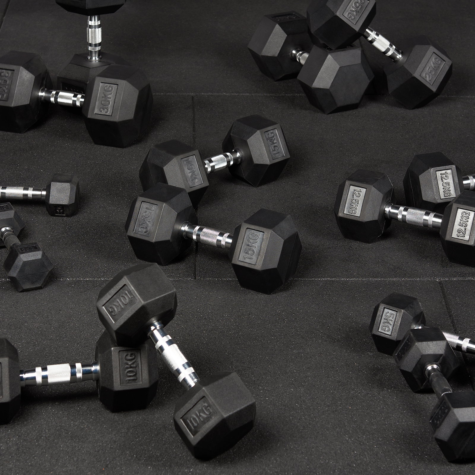 Hex dumbbell weight set - choice of weights