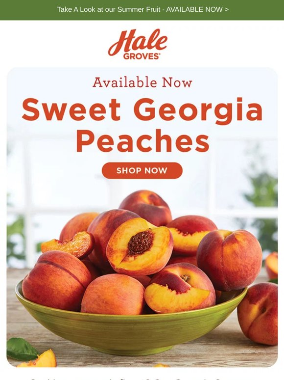 🍑 Sweet Georgia Peaches are Now Shipping!
