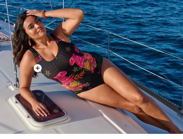 Colorful Cat Print One Piece Swimsuit