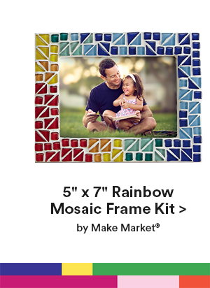 5″ x 7″ Rainbow Mosaic Frame Kit> by Make Market®