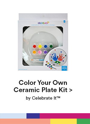 Color Your Own Ceramic Plate Kit > by Celebrate It™