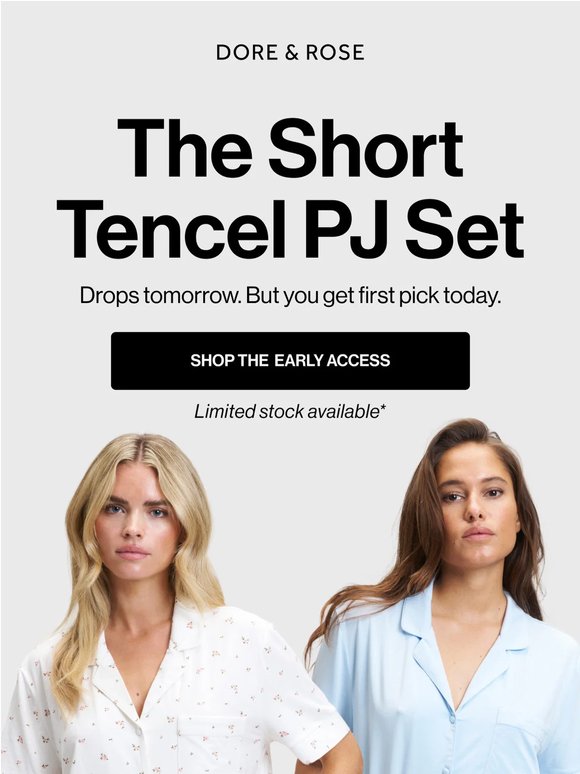 Early access: The Short Tencel PJ Set