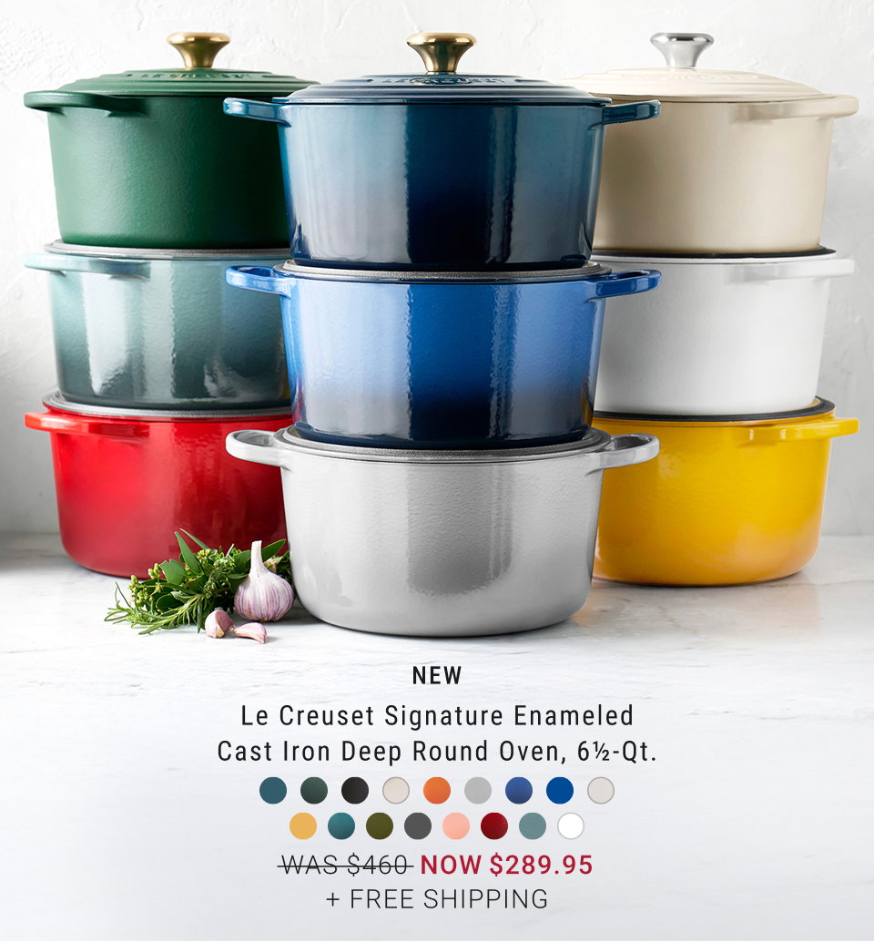 Le Creuset Signature Enameled Cast Iron Covered Oval Casserole, 3¾-Qt. NOW $219.95 + Free Shipping