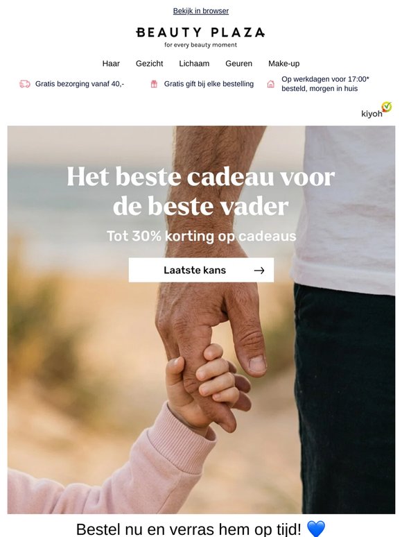 ⏰ Laatste kans: op tijd voor Vaderdag