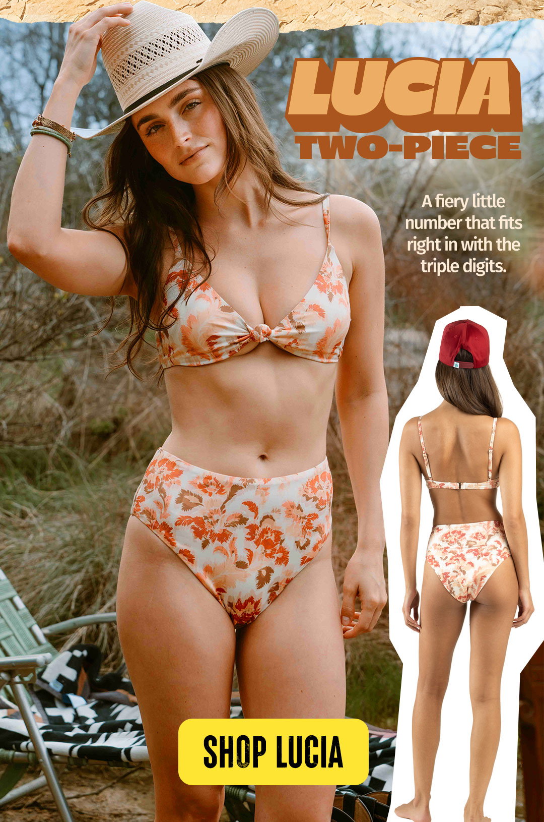 New Women's Lucia Two-Piece Swimsuit 