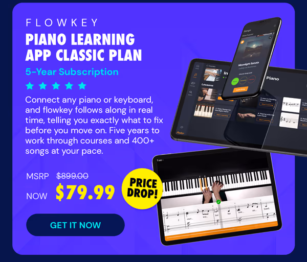 Flowkey Classic Plan: 5-Year Subscription