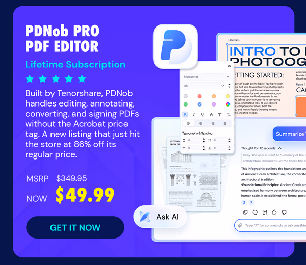 PDNob Pro PDF Editor: Lifetime Subscription