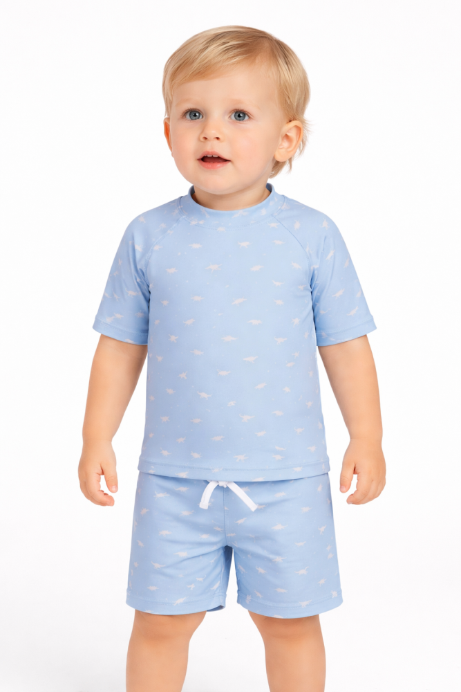 Image of Bablegøye UV Tshirt, Dusty Blue (UPF 50+)