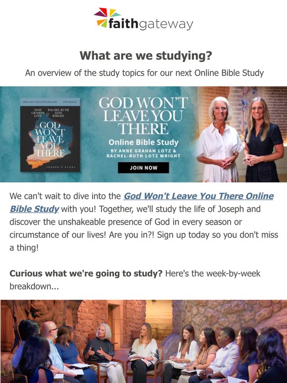 this summer, let's dig into Joseph's story together