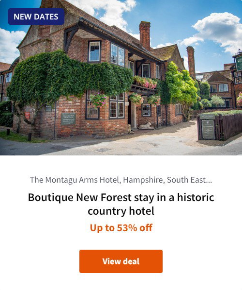 Boutique New Forest stay in a historic country hotel