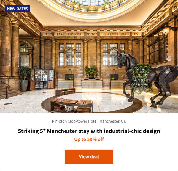 Striking 5* Manchester stay with industrial-chic design