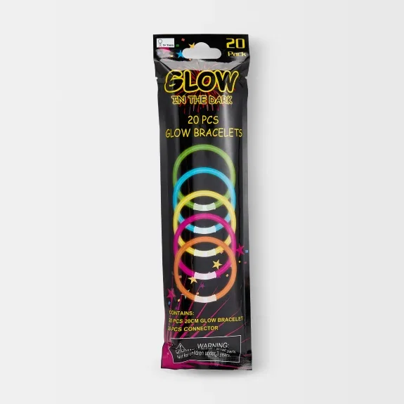 20 pack glow bracelets $2pk.
