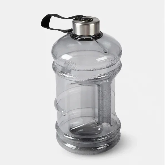 2L Grey sports drink bottle with handle $5.