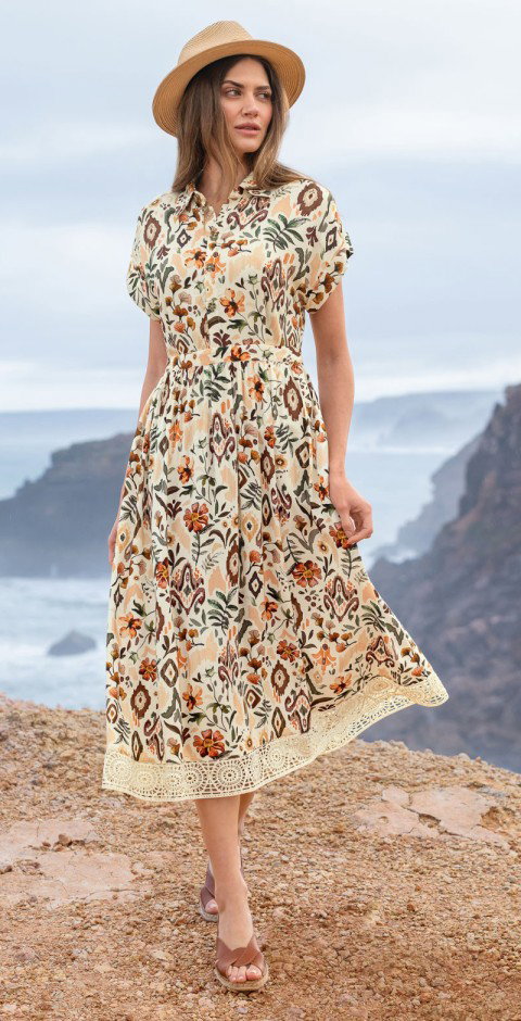 Ladies Print Dress