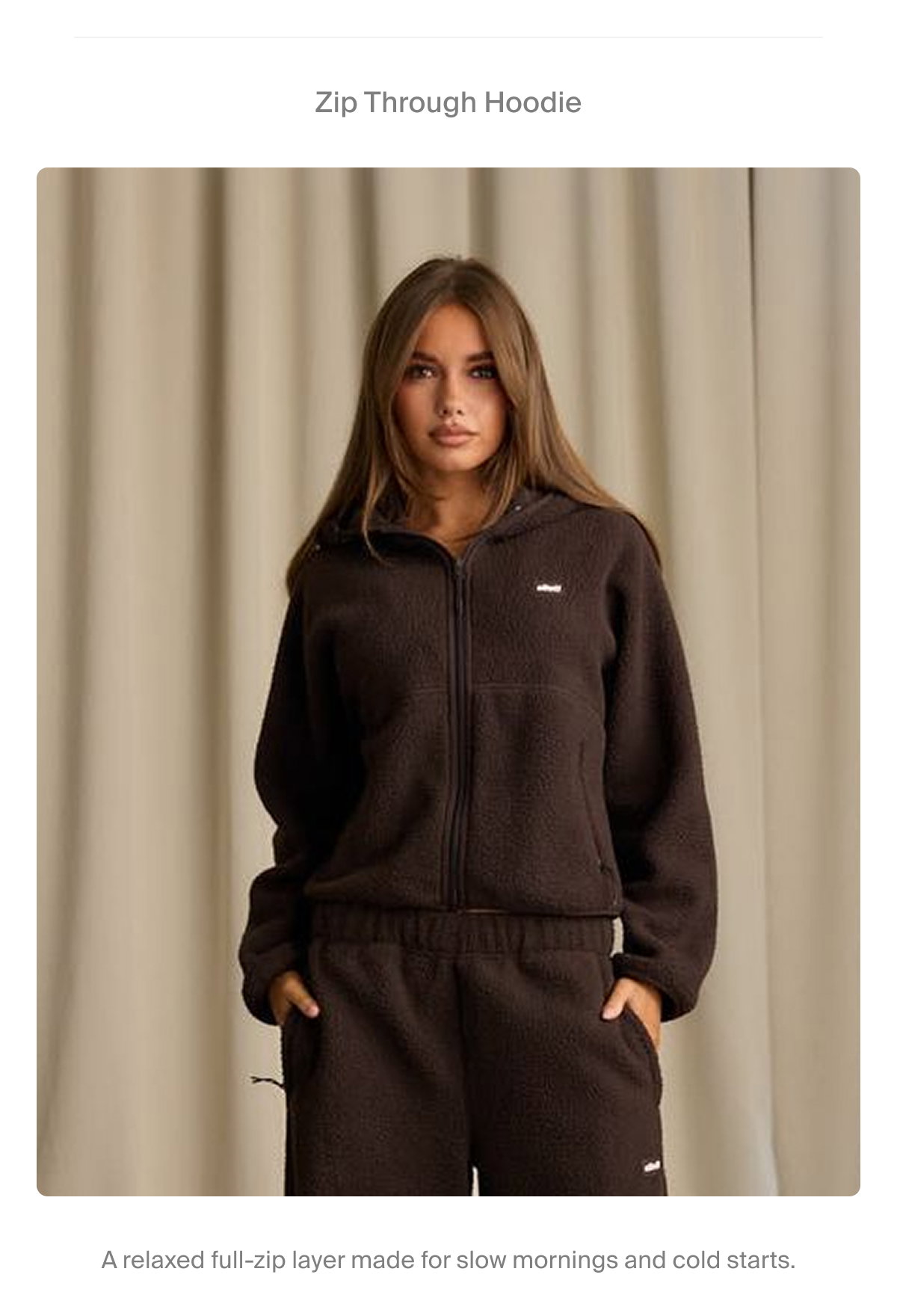 Zip Through Hoodie