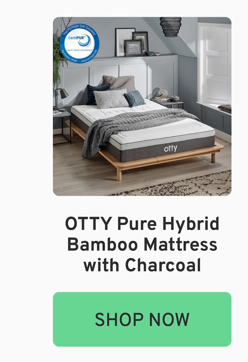 OTTY Pure Hybrid Bamboo Mattress with Charcoal