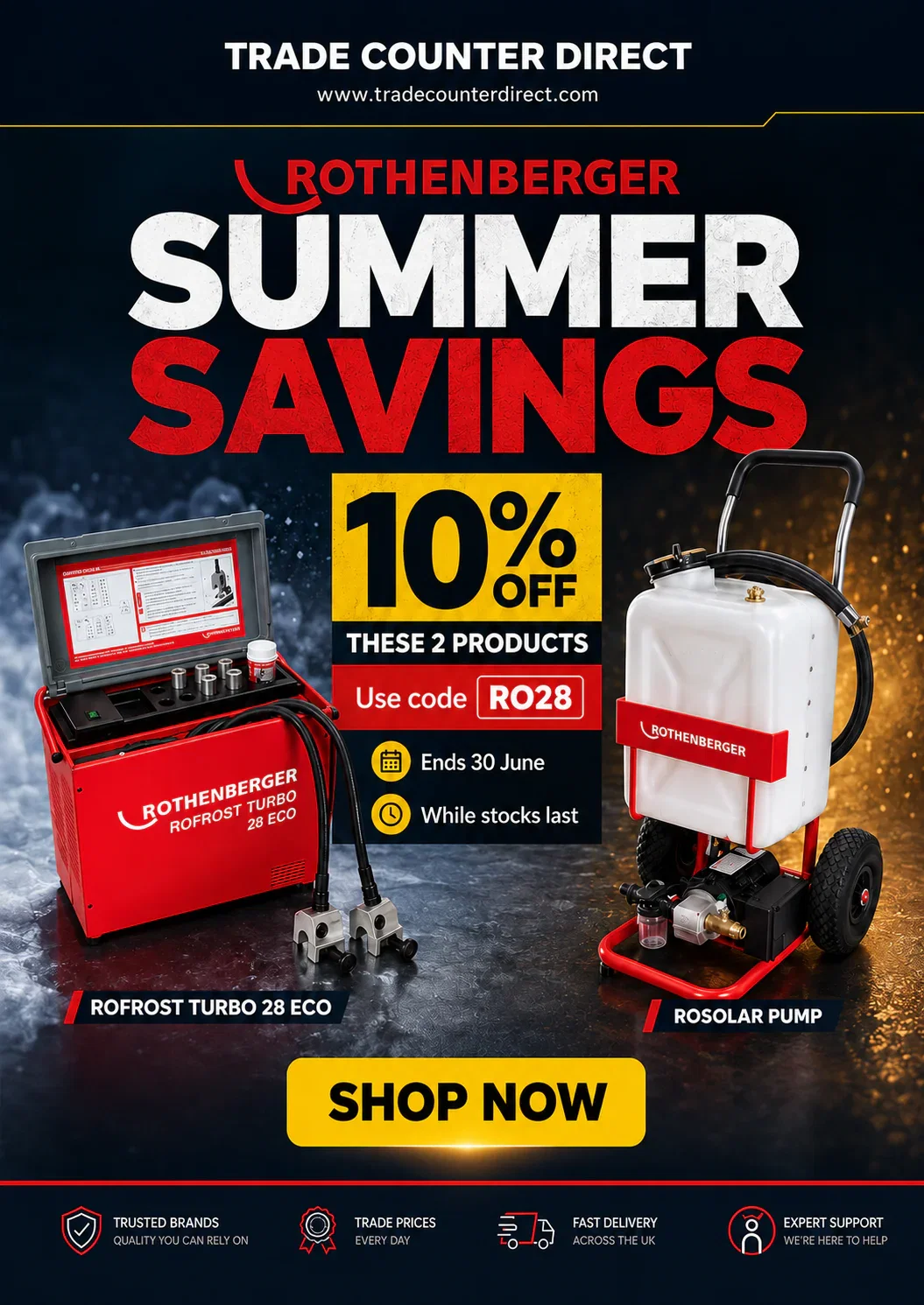 Rothenberger Summer Savings - 10% off with code RO28
