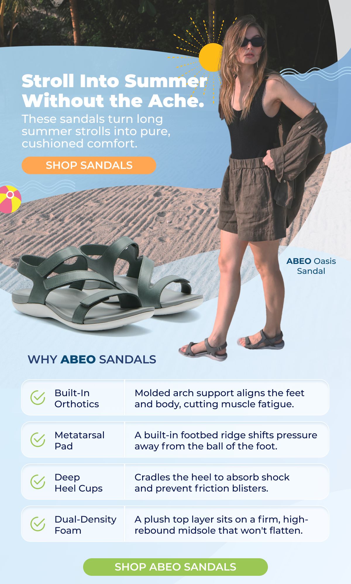 Stroll Into Summer Without the Ache
