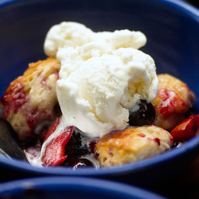 Blueberry Peach Cobbler