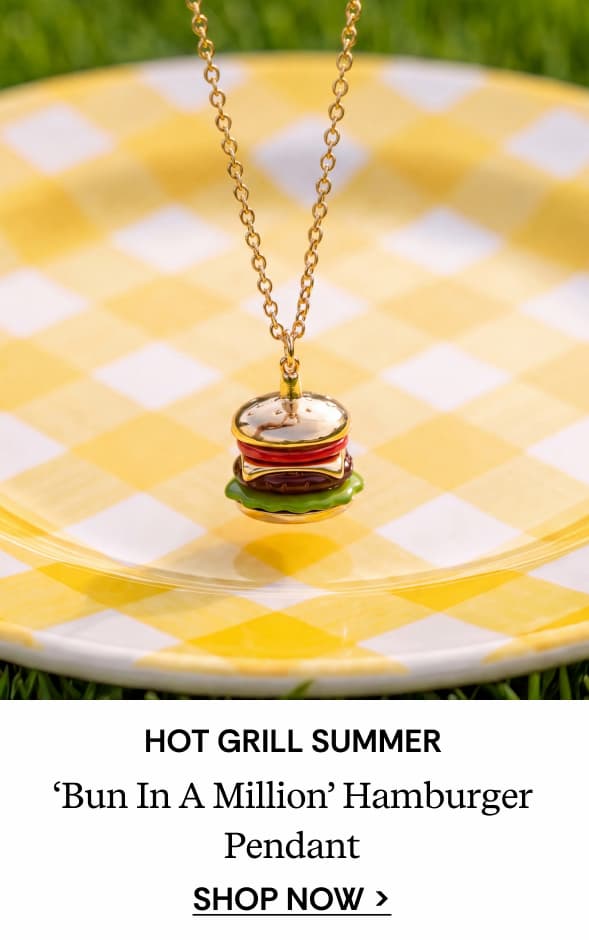 Hot Grill Summer 'Bun In A Million' Hamburger Pendant