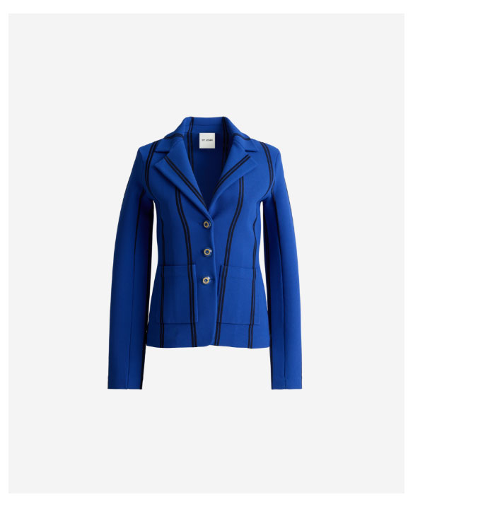 Carter Jacket In Roma Crepe Knit