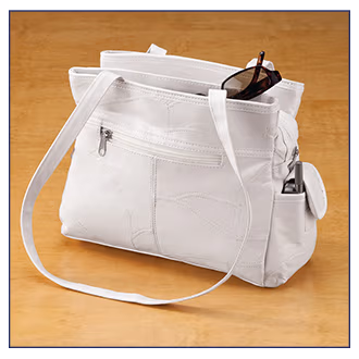 White Leather Handbag