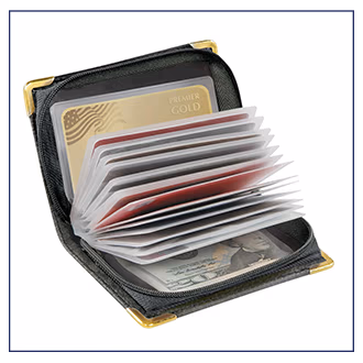 RFID Zip Up Security ID Credit Card Case