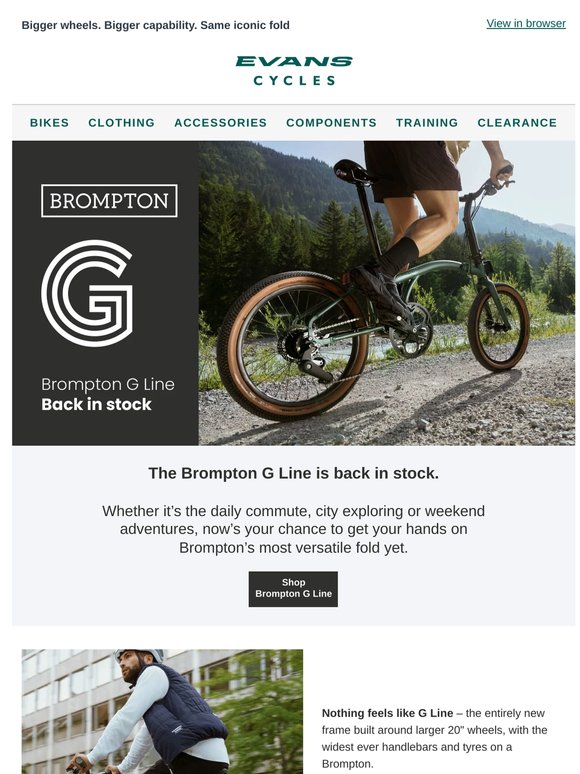 Back In Stock: The Brompton G Line