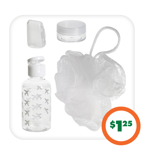 $1.25 Travel Bath Sets