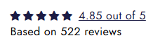 4.85 out of 5 based on 522 reviews