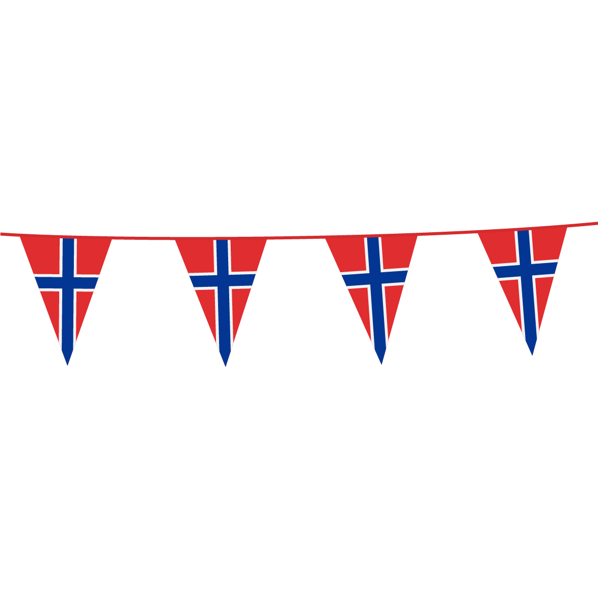 Image of Vimpelrekke i plast -Norge-, 10m