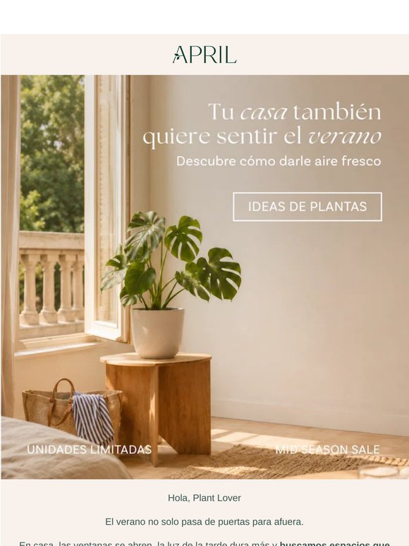 Tu casa también quiere sentir el verano 🌿