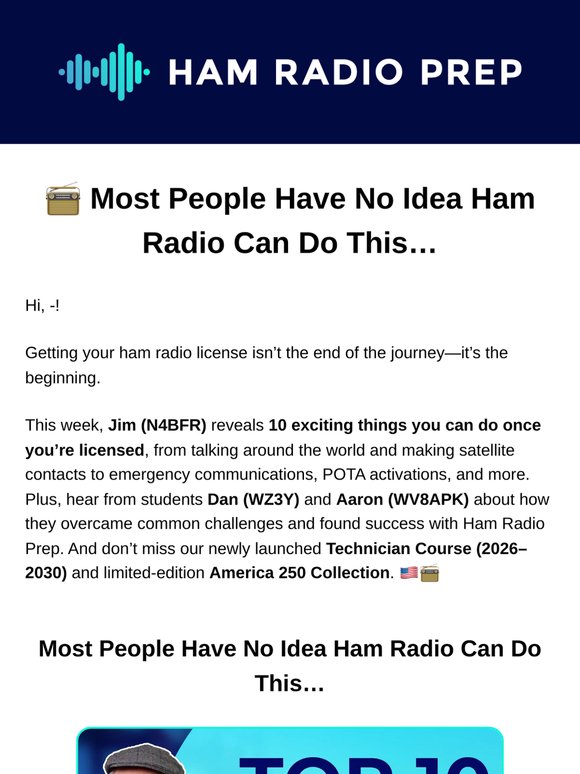 Most people have no idea ham radio can do this....