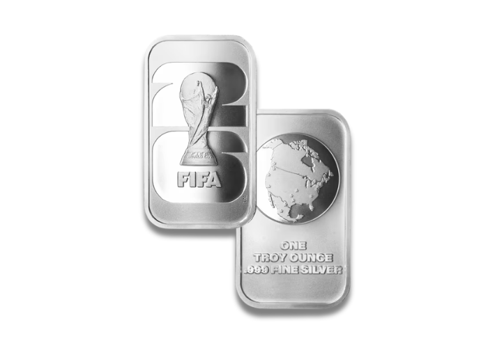 ON SALE: 1 oz FIFA World Cup 2026 Silver Bar (New)