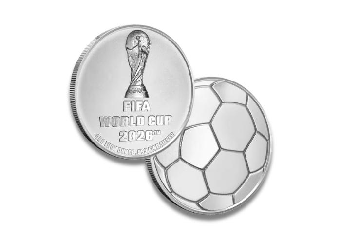 ON SALE: 1 oz FIFA World Cup 2026 Silver Round (New)