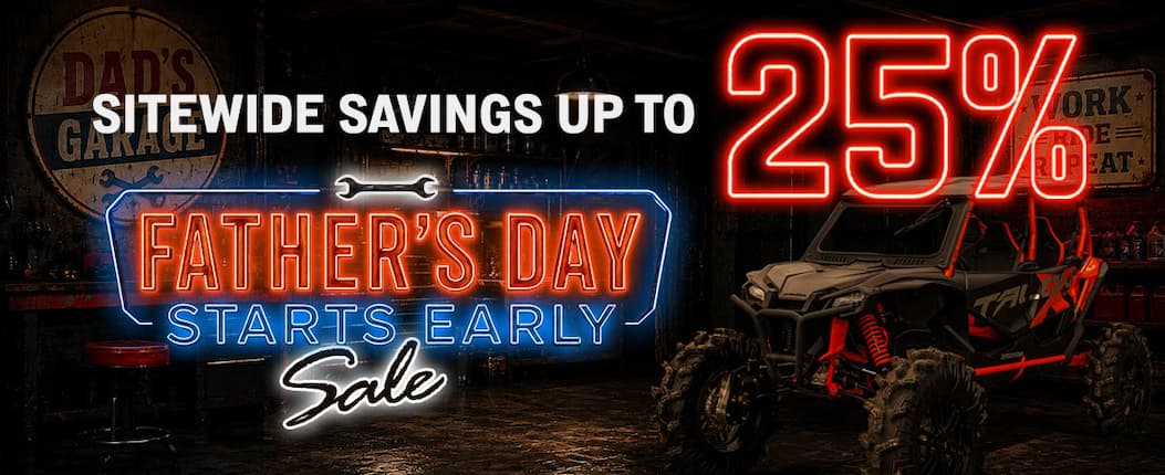 Sitewide savings up to 25% during our Father's Day Starts Early Sale