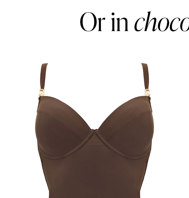 Tulum Luxe Matte Padded Underwired Swimsuit - Chocolate
