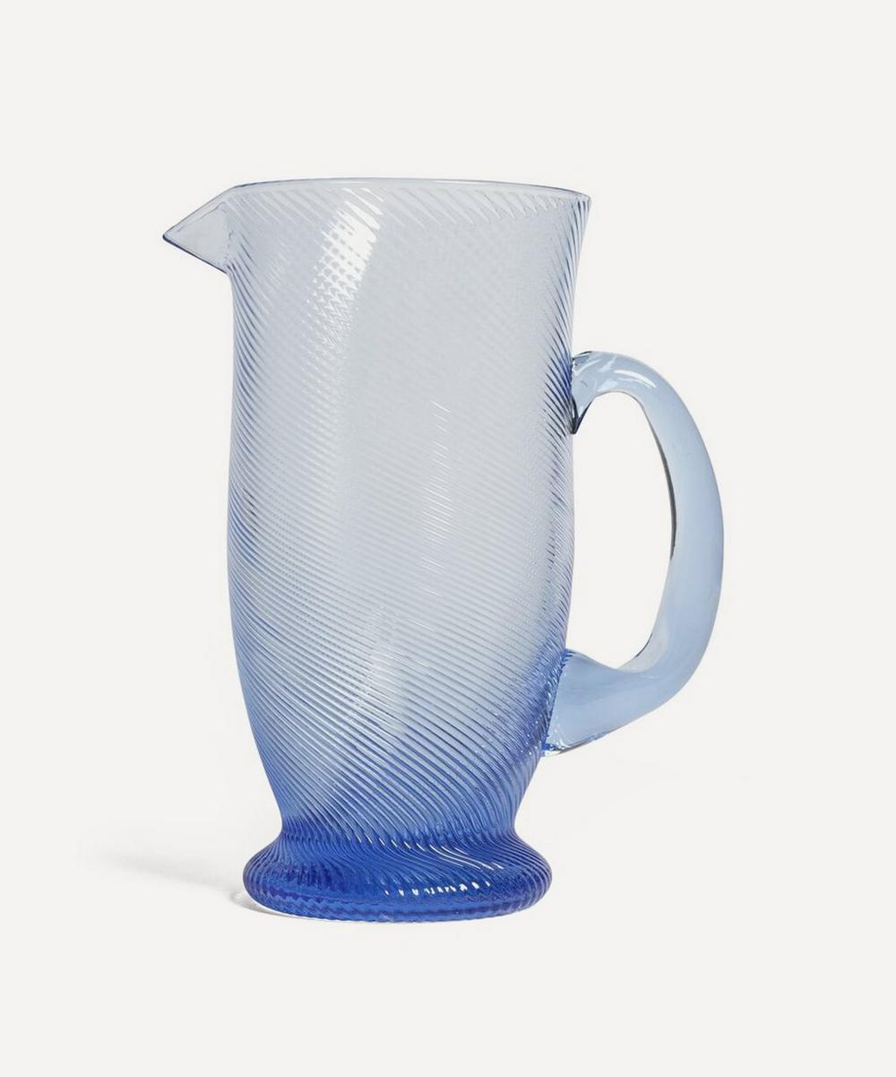Sharland England Spiral Glass Pitcher
