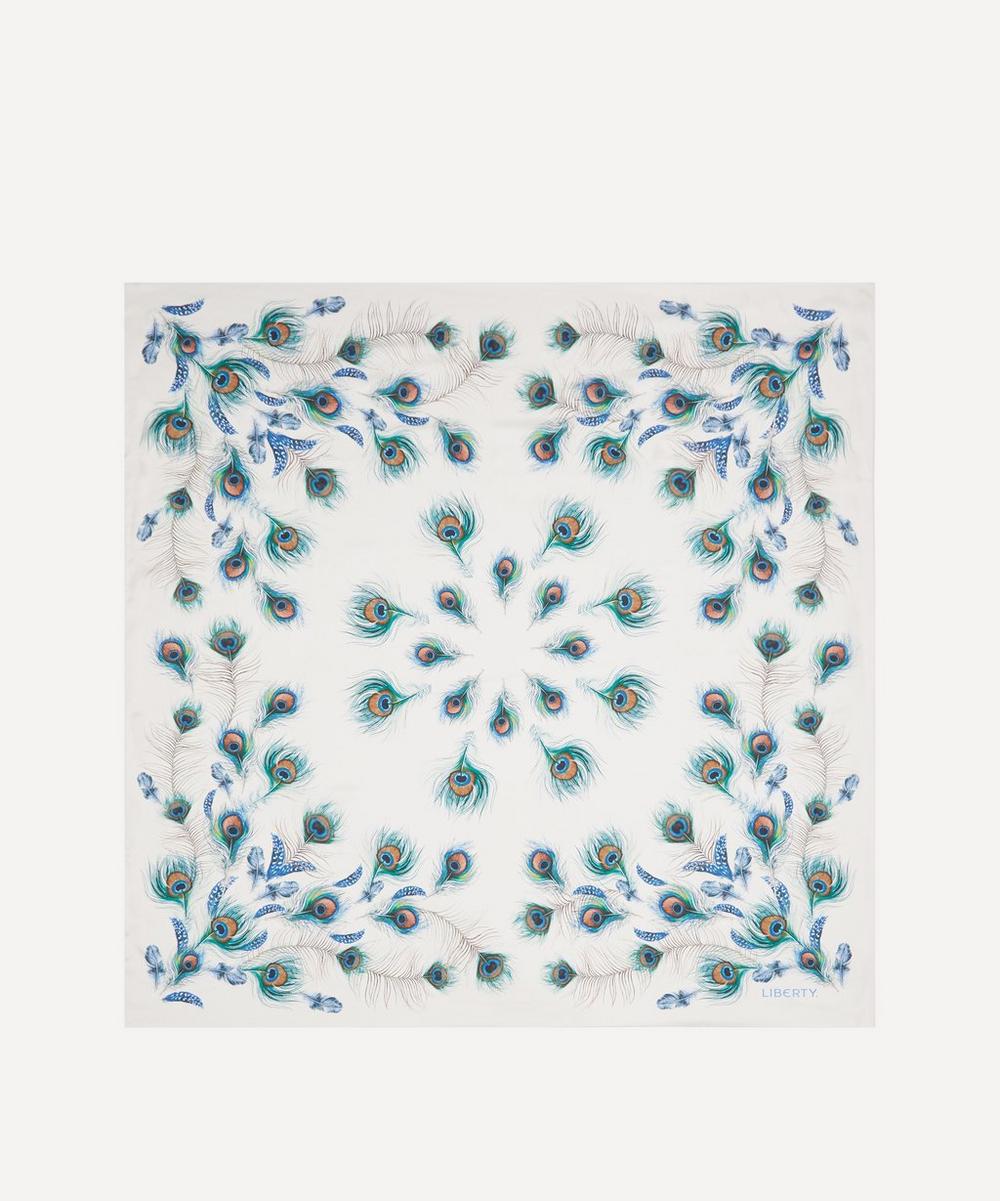 Liberty Peacock Hall Silk Scarf 140