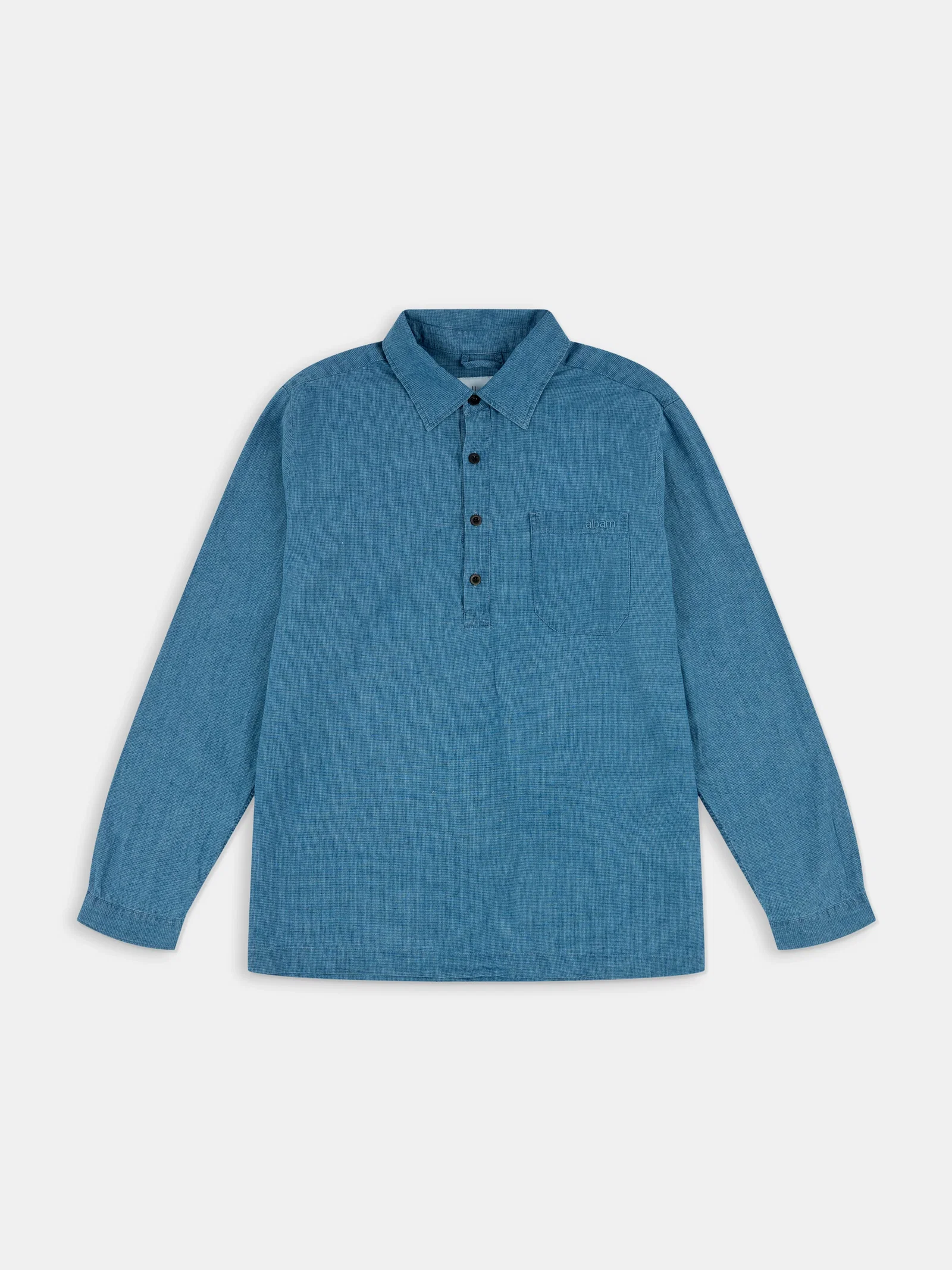 Carpenter Linen Shirt in Blue