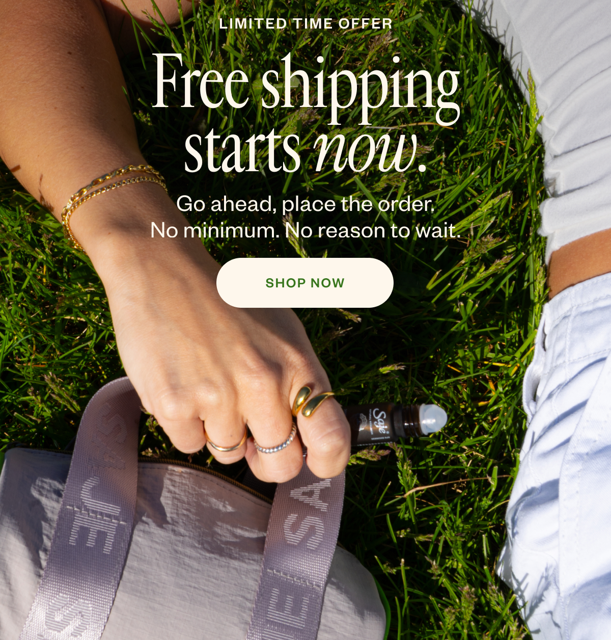 Free shipping starts now.