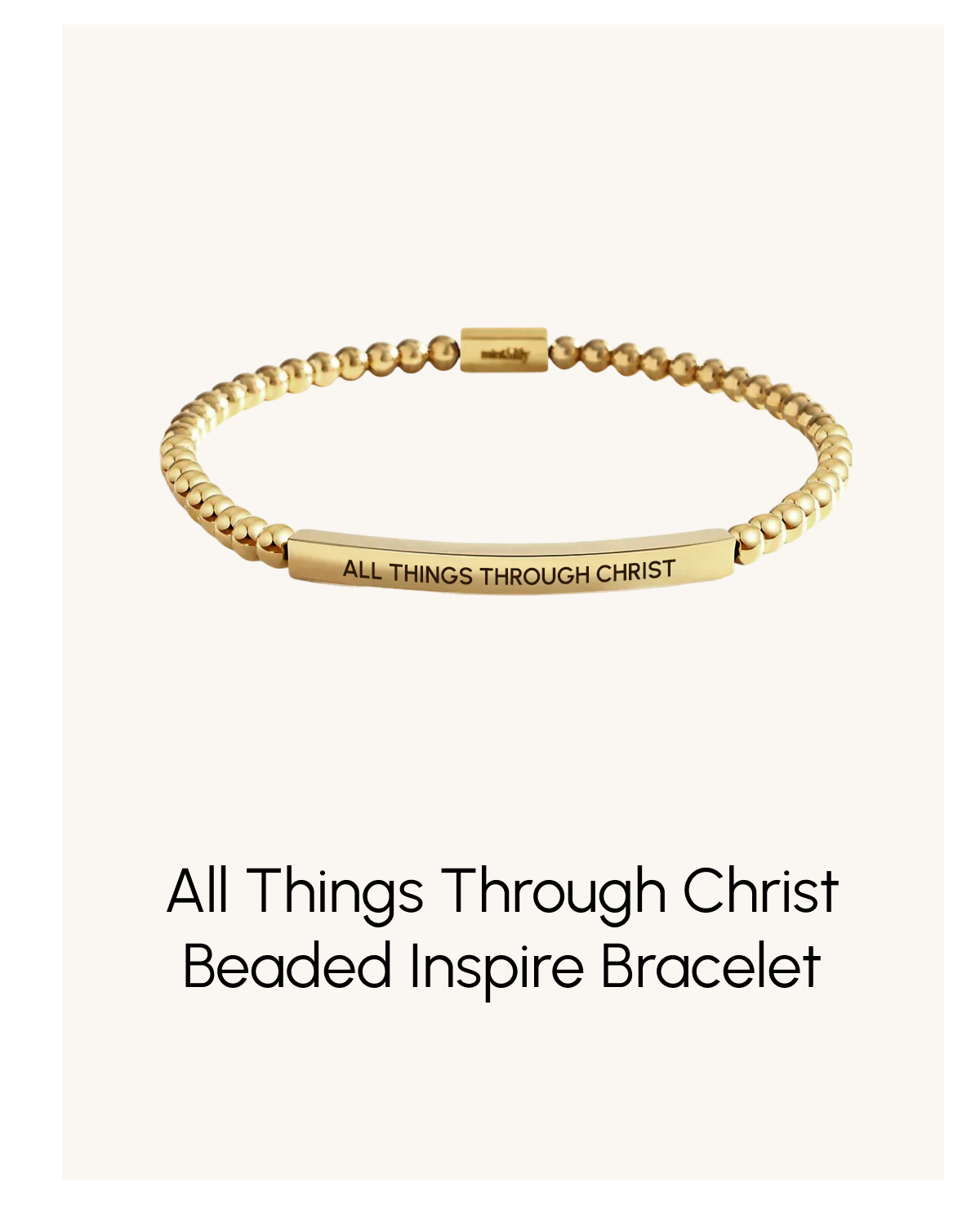 All Things Through Christ Beaded Inspire Bracelet