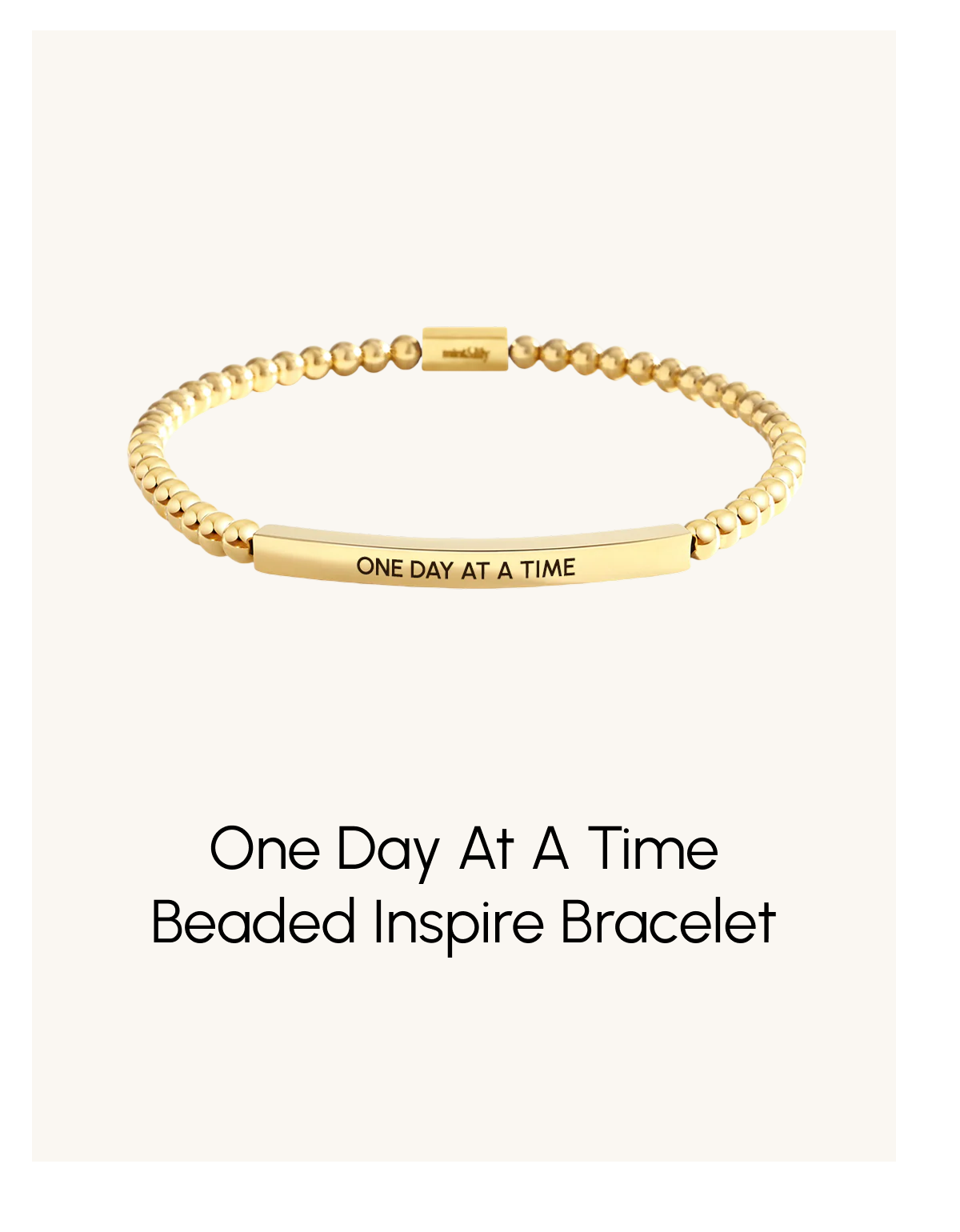 One Day At A Time Beaded Inspire Bracelet