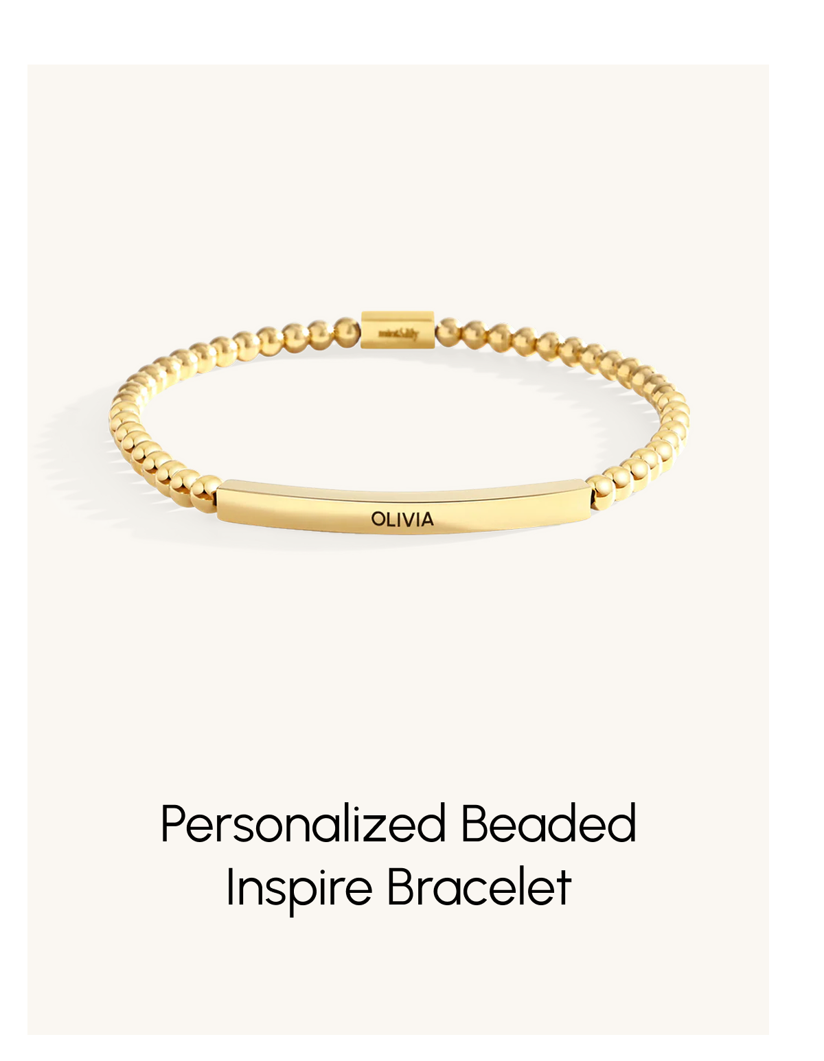 Personalized Beaded Inspire Bracelet