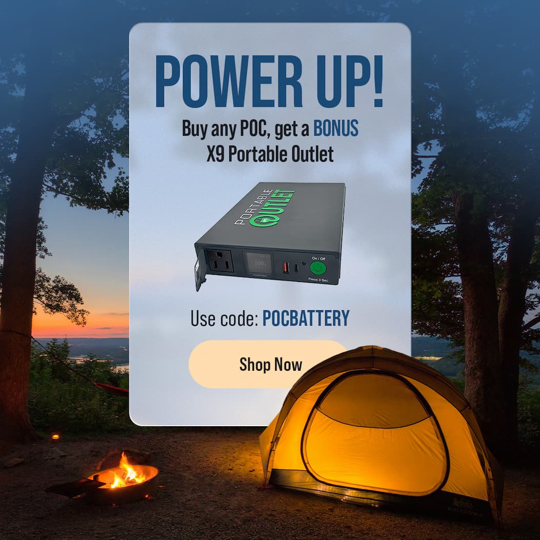 Power Up! | Buy any POC, get a BONUS X9 Portable Outlet | Use code: POCBATTERY | Shop Now