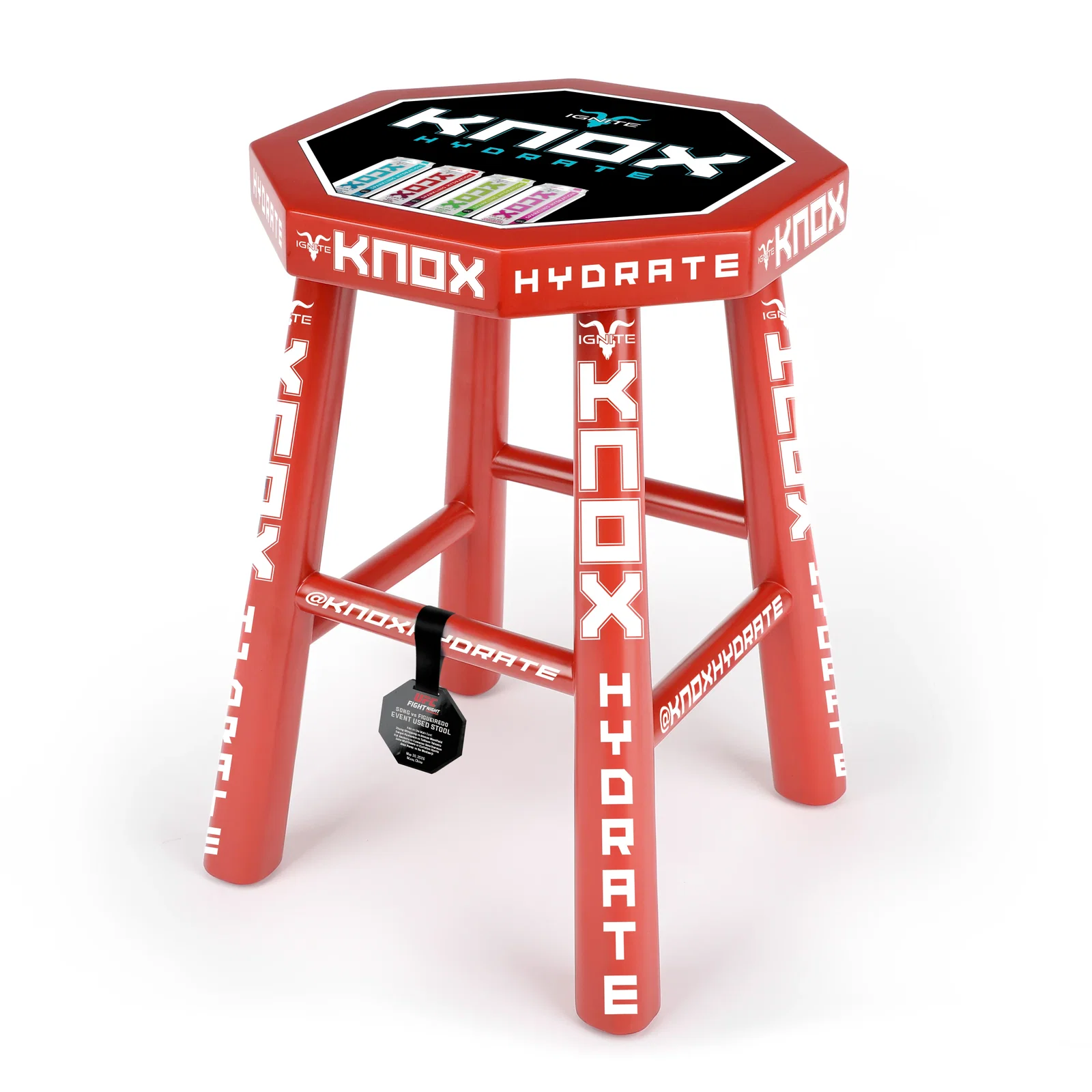 Image of Event Used Red Corner Stool