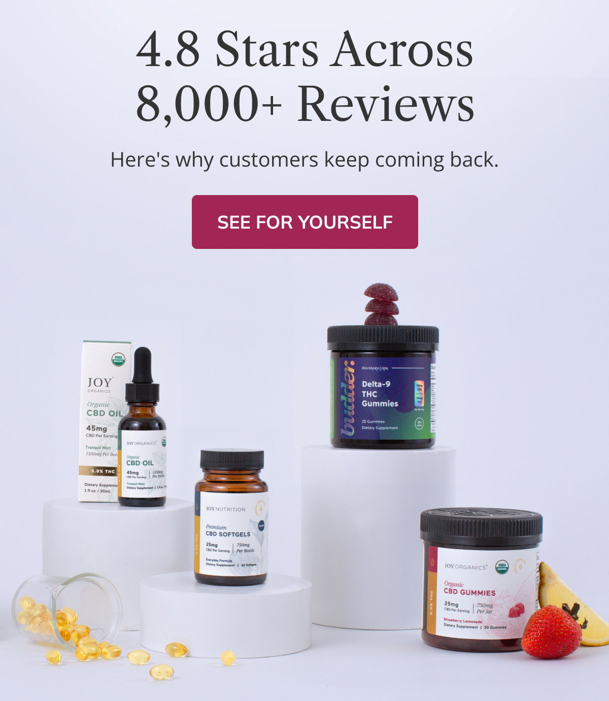 4.8 Stars Across 8,000+ Reviews